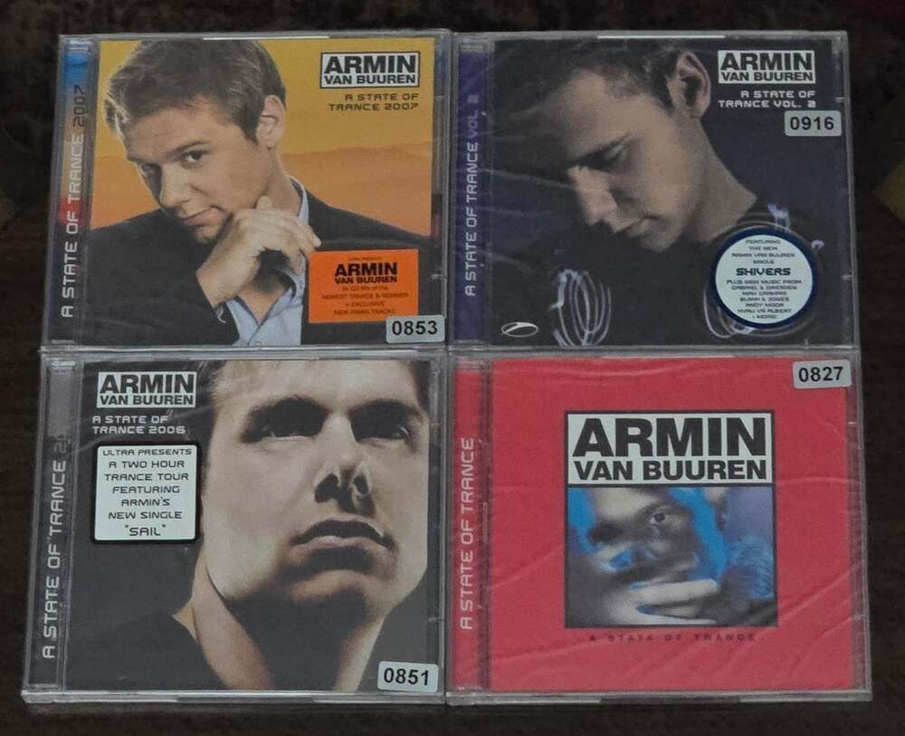 Armin van Buuren 4 CD Lot SEALED A State of Trance 2006 2007 Vol 2 Trance